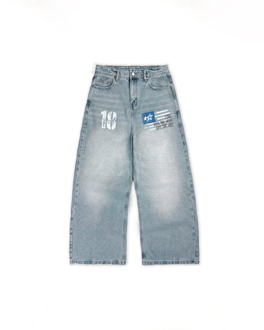 FNOS - ERG22 WASHED JEANS - LIGHT BLUE