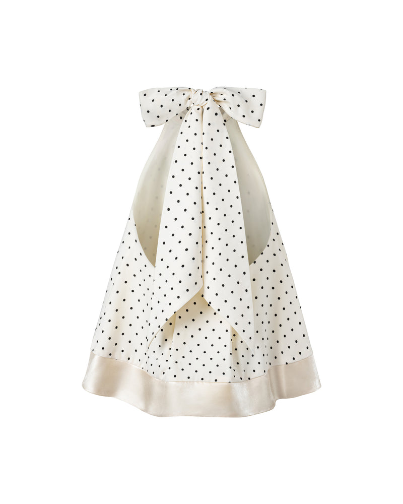 Cream Bow Tie Halter Top