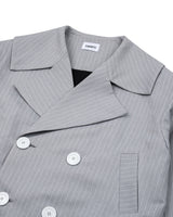 Pinstripe Trench Coat
