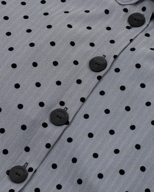 DARK GRAY LADYBUG SHIRT