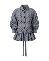 DARK GRAY LADYBUG SHIRT