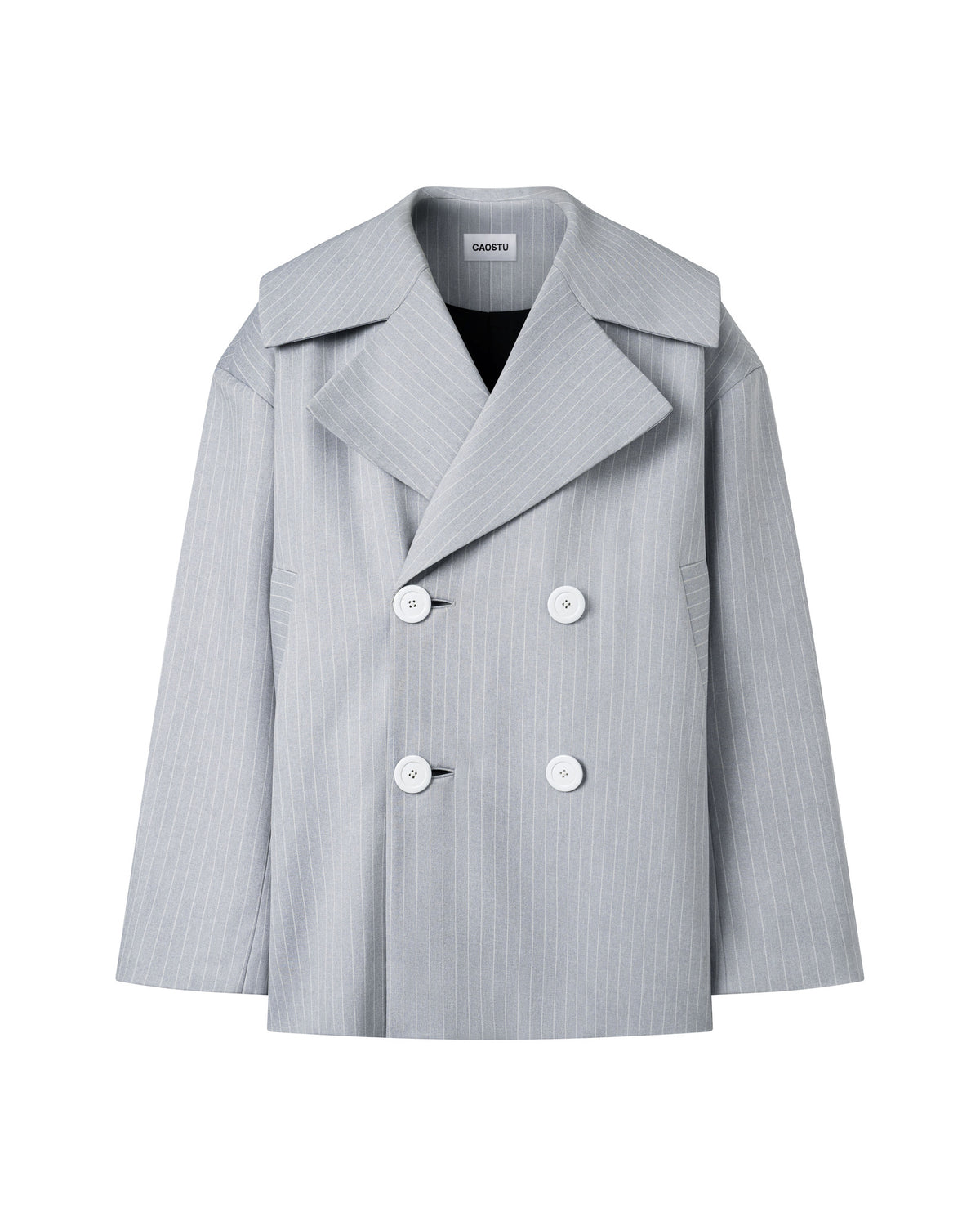 Pinstripe Trench Coat