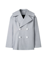 Pinstripe Trench Coat