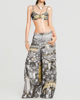 MAP STREET PRINTED BRA
