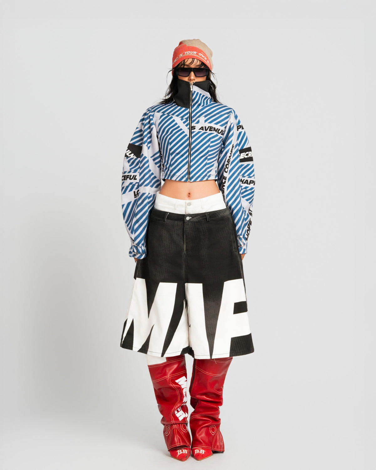 MAP DOUBLE WAIST JORT PANTS