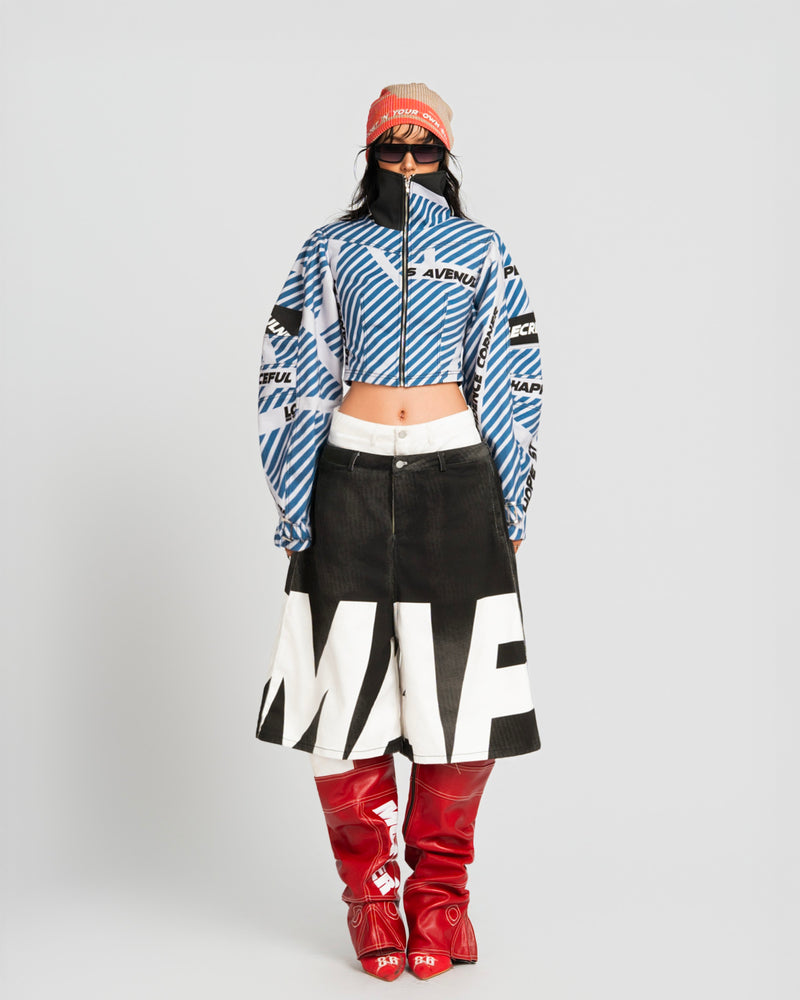 MAP DOUBLE WAIST JORT PANTS