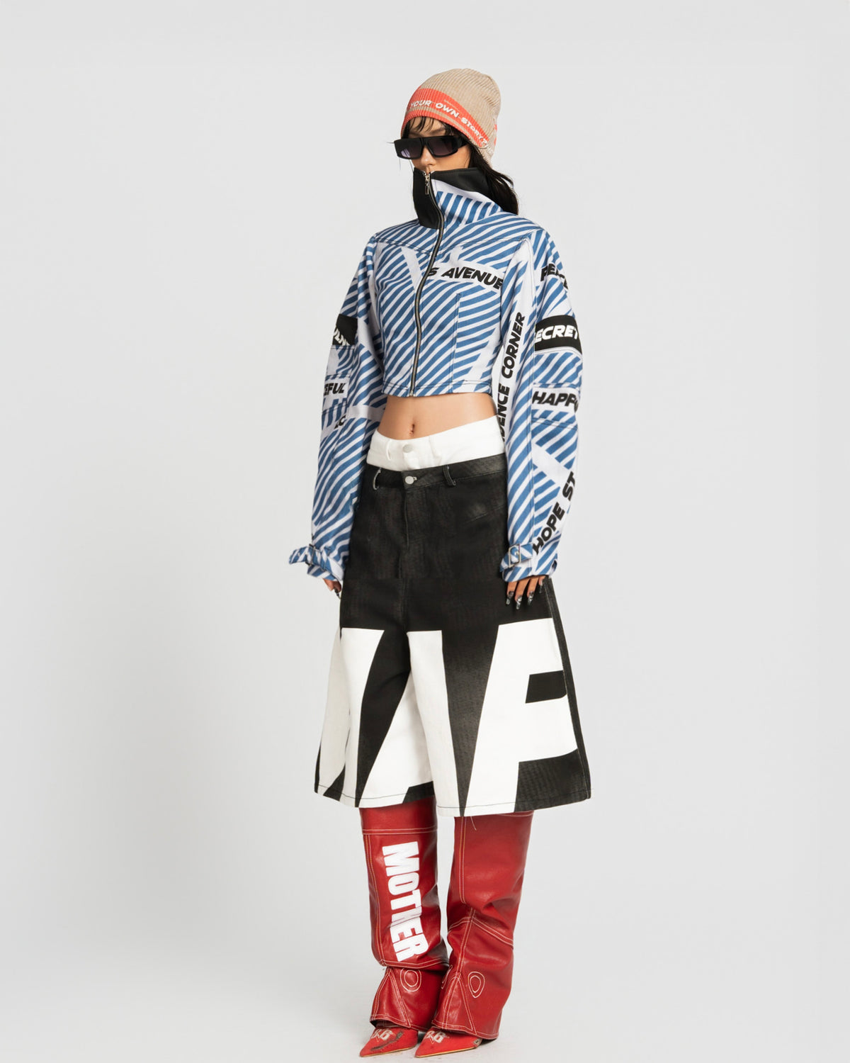 MAP DOUBLE WAIST JORT PANTS