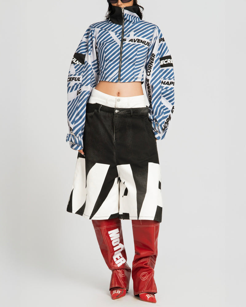 MAP DOUBLE WAIST JORT PANTS
