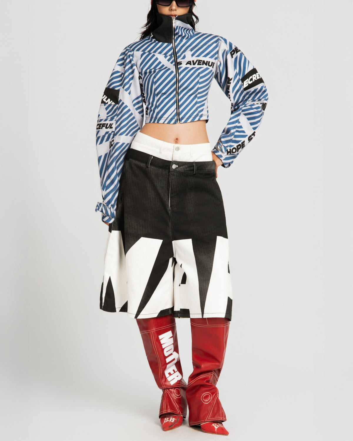 MAP DOUBLE WAIST JORT PANTS
