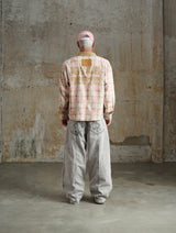 SH7 - "FNOS" FLANNEL CHECKED SHIRT - PINK