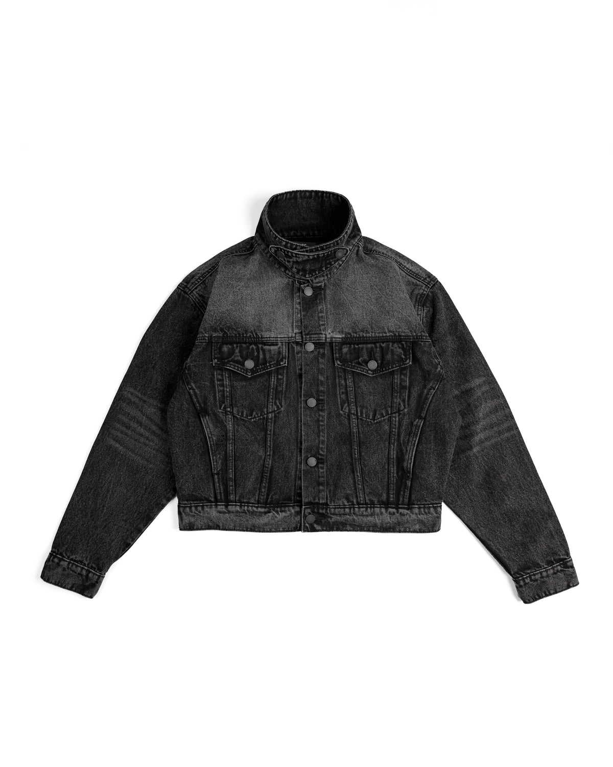 JKD3 - BLACK "FNOS VERSE" DENIM JACKET WASHED