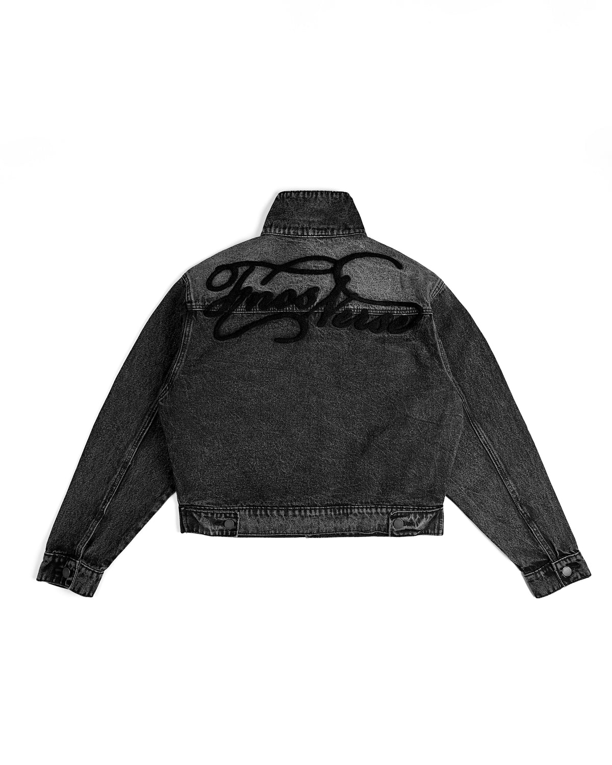 JKD3 - BLACK "FNOS VERSE" DENIM JACKET WASHED