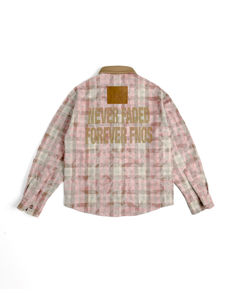 SH7 - "FNOS" FLANNEL CHECKED SHIRT - PINK