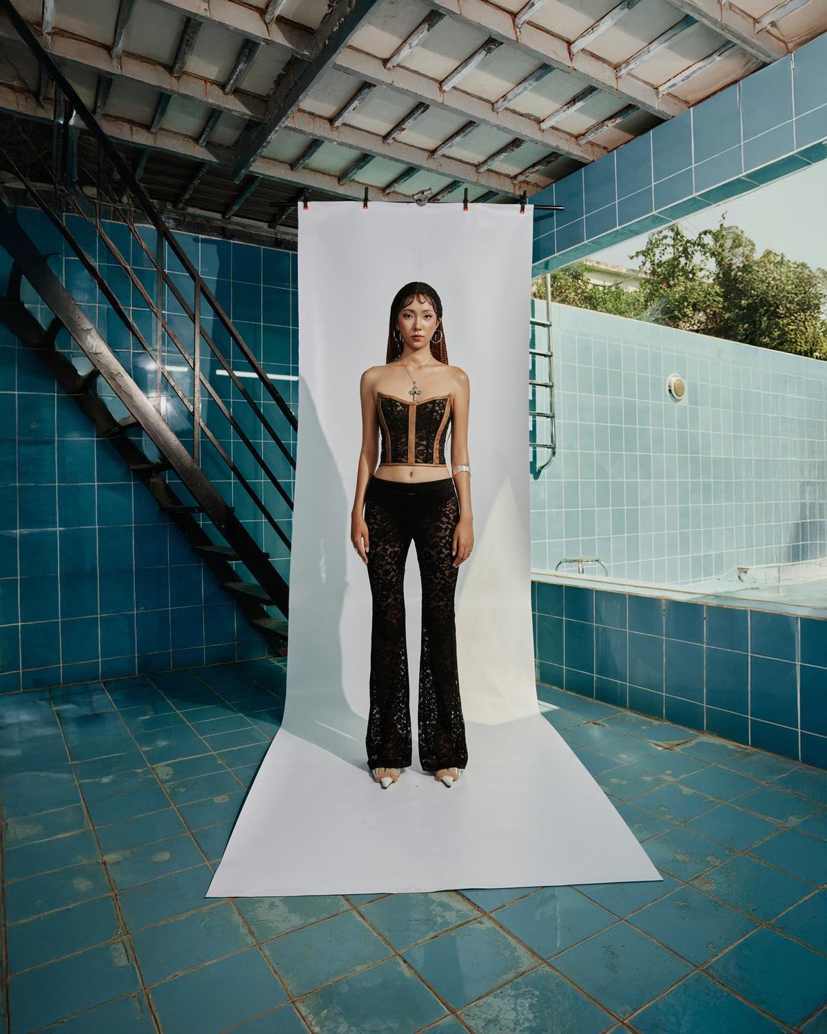 bae-black-lace-flared-pants tatichu astoud