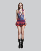 iunu-halter-v-neck-mesh-dress tatichu astoud