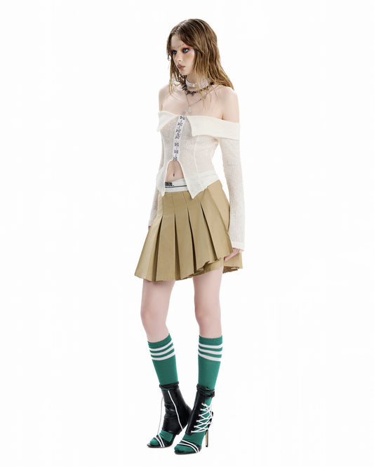 sg-s-texts-embroidered-pleated-wrap-skirt tatichu astoud