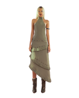puzzle-halter-neck-pleated-trim-dress tatichu astoud