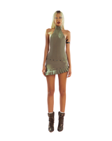 puzzle-halter-neck-pleated-trim-dress tatichu astoud