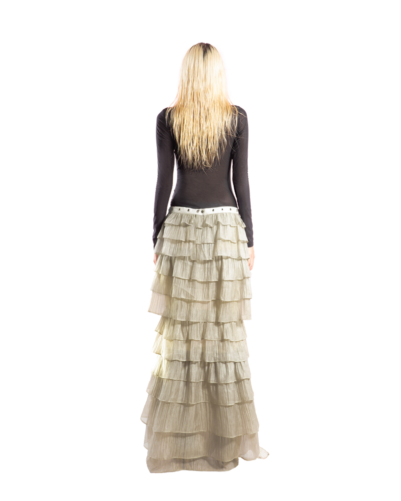 puzzle-tiered-layer-split-maxi-skirt tatichu astoud