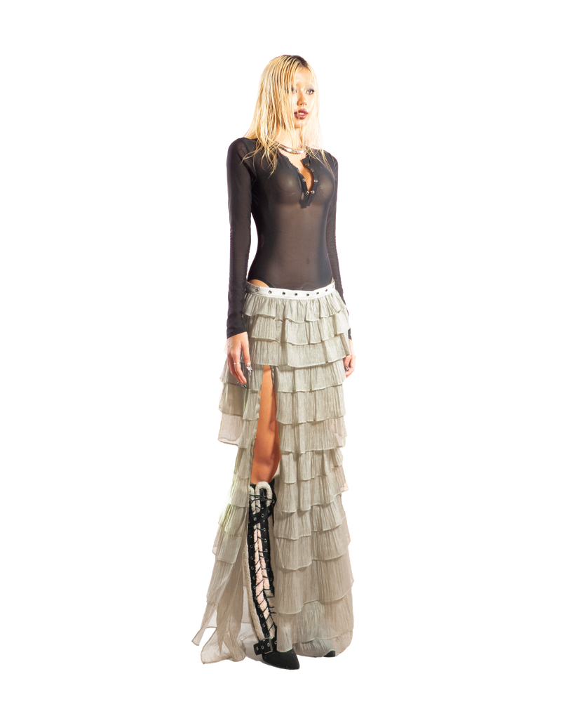 puzzle-tiered-layer-split-maxi-skirt tatichu astoud