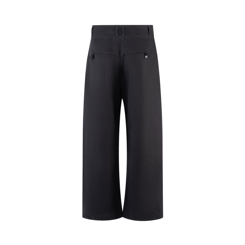 black-herringbone-loose-baggy-pants saomai homme astoud