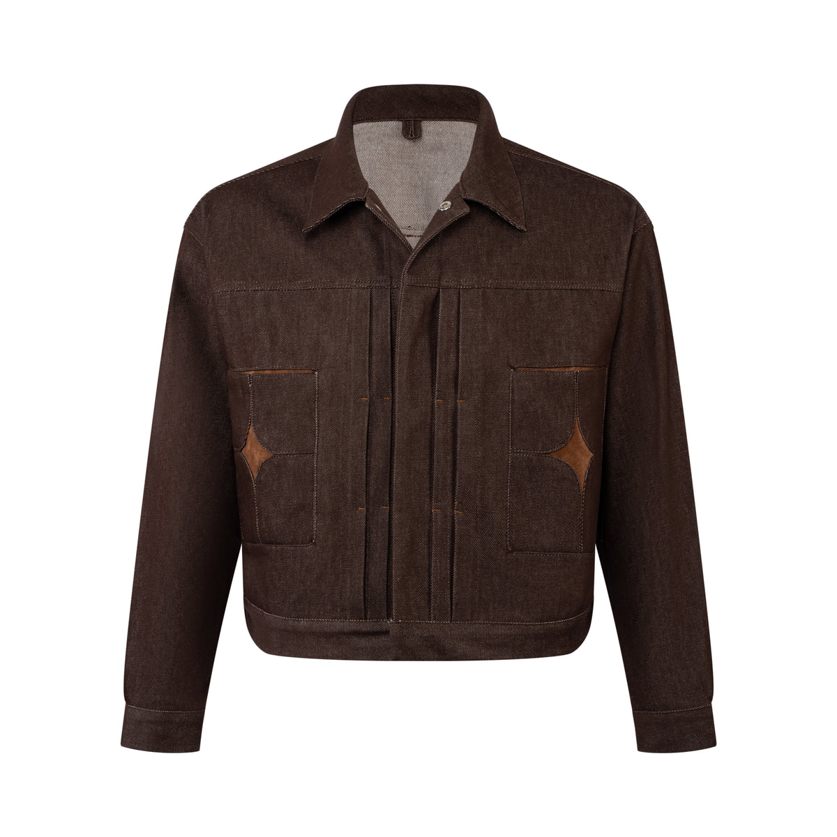 brown-cement-tiles-type-ii-raw-denim-jacket saomai homme astoud