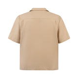 brown-zip-up-hemp-cuban-shirt saomai homme astoud