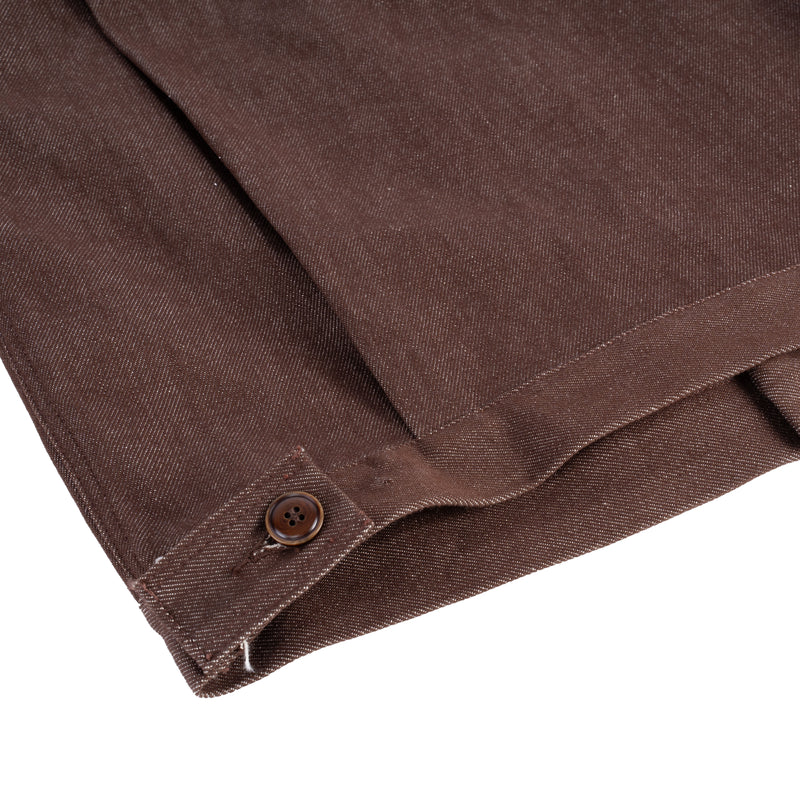 brown-cement-tiles-type-ii-raw-denim-jacket saomai homme astoud