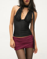 woven-tension-skirt-wine-red-dalya astoud