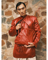 bordeaux-red-dried-lotus-leaves-leather-bag an heritage astoud
