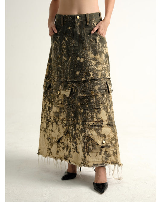 lam-lu-cargo-jean-skirt an heritage astoud