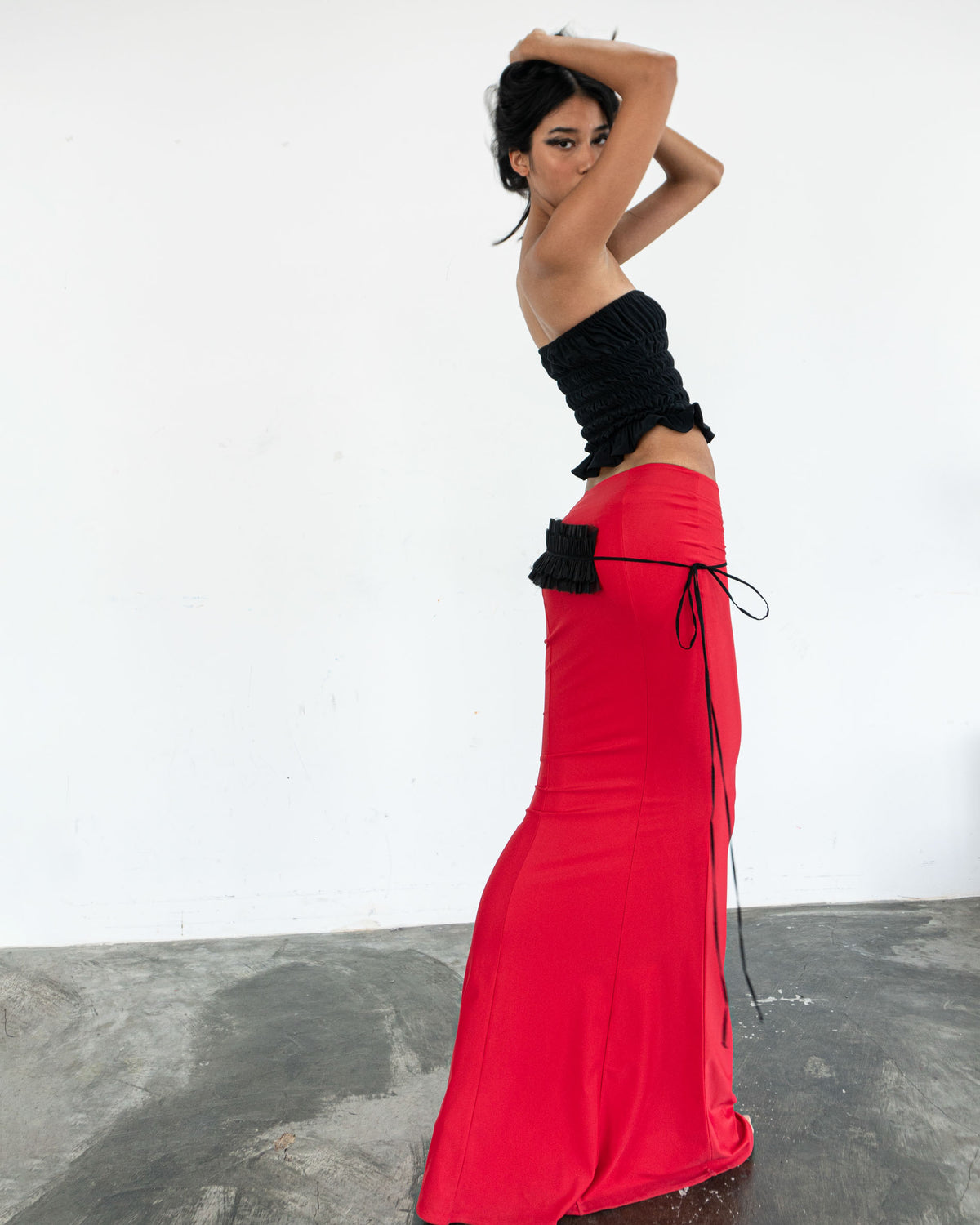 Long Red Dream Skirt