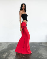 Long Red Dream Skirt