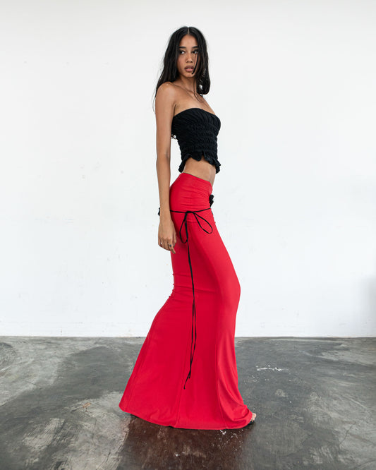 Long Red Dream Skirt