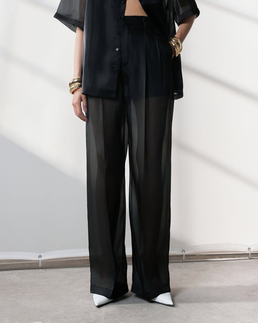 s25-womens-black-silk-organza-pants fortythree astoud