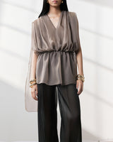 s25-womens-green-brown-sheer-top fortythree astoud