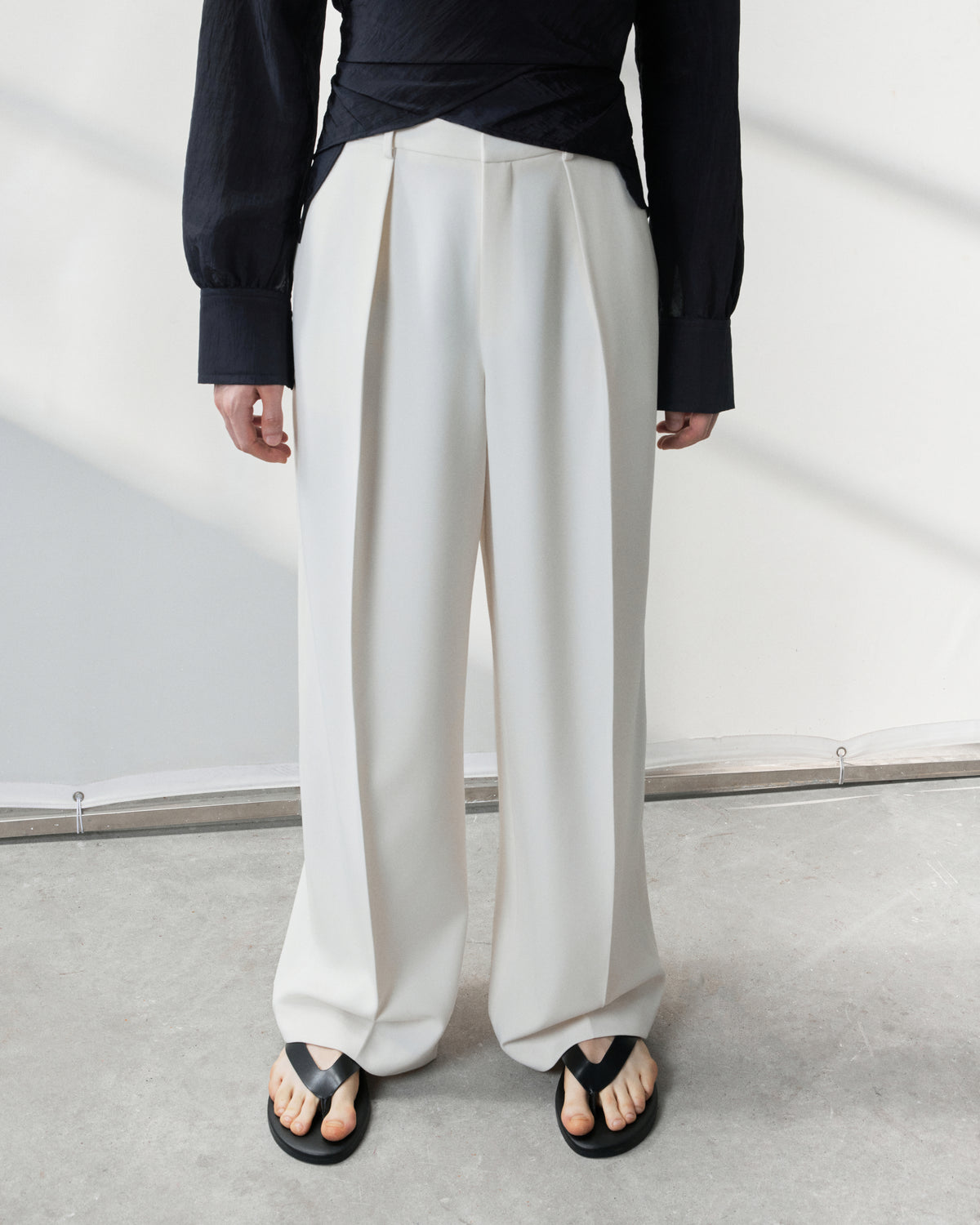 s25-mens-cream-tailored-pants fortythree astoud