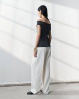 s25-womens-black-taffeta-top fortythree astoud