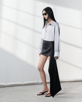 s25-womens-black-taffeta-skirt fortythree astoud