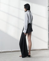 s25-womens-black-taffeta-skirt fortythree astoud