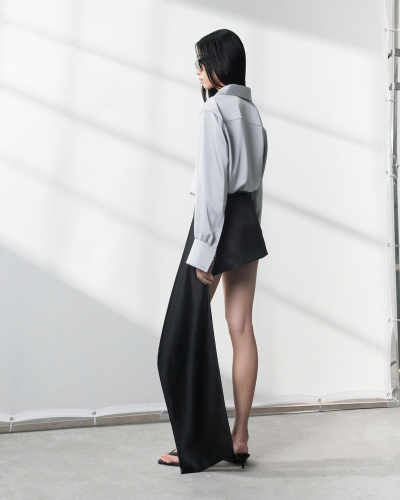 s25-womens-black-taffeta-skirt fortythree astoud