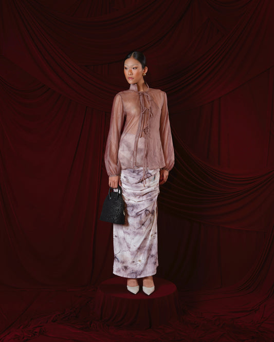 dong-noi-linen-gather-skirt an heritage astoud