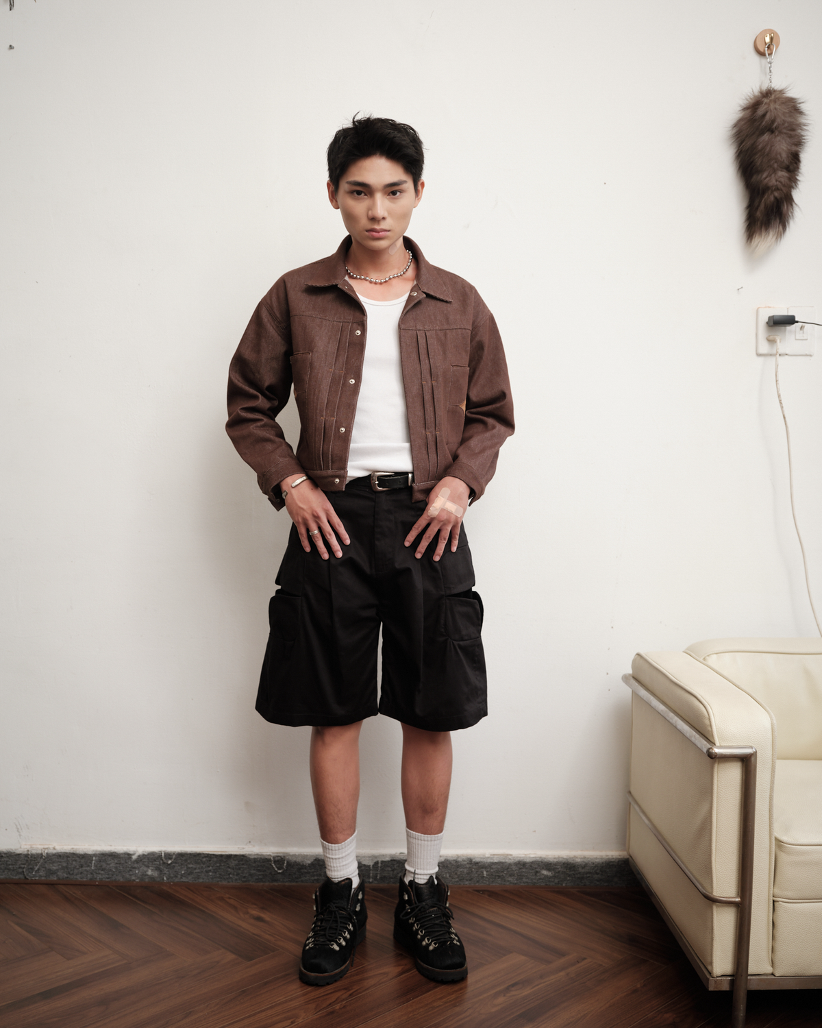 brown-cement-tiles-type-ii-raw-denim-jacket saomai homme astoud