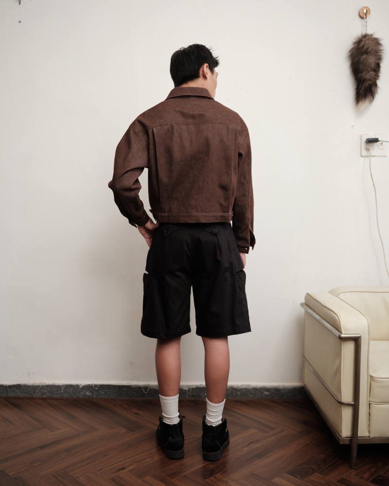 brown-cement-tiles-type-ii-raw-denim-jacket saomai homme astoud