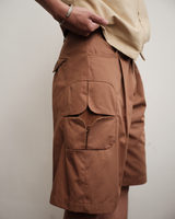 brown-3d-cement-tiles-cargo-short saomai homme astoud