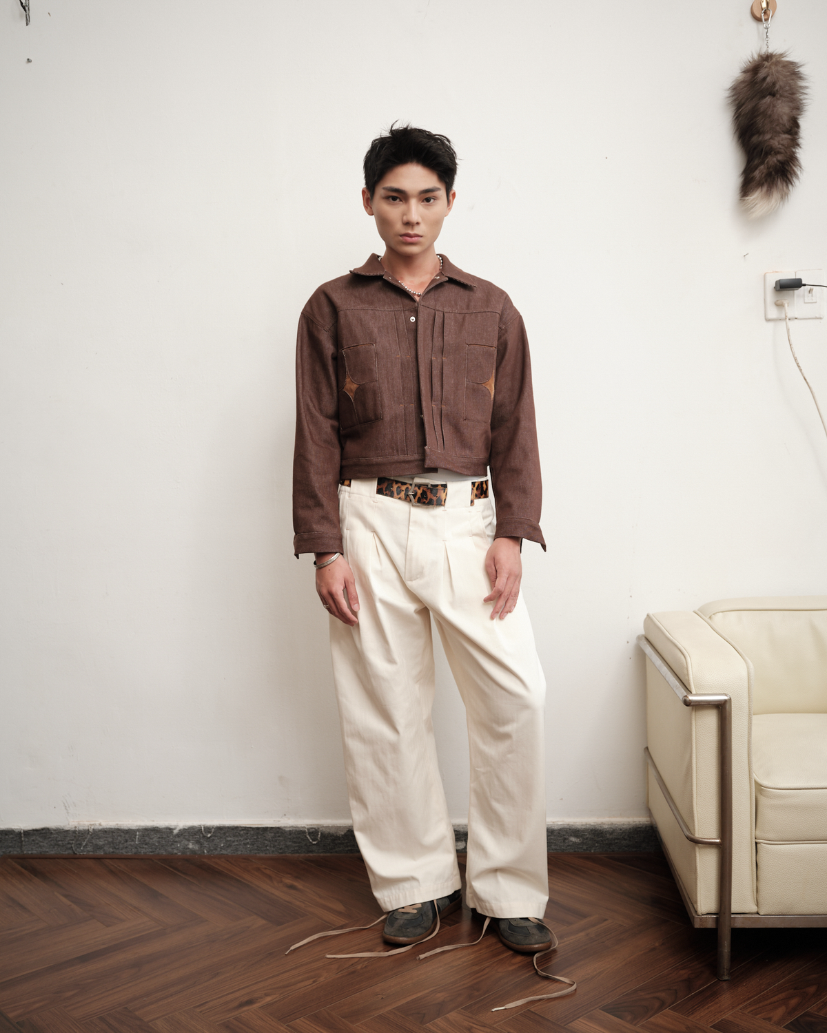brown-cement-tiles-type-ii-raw-denim-jacket saomai homme astoud