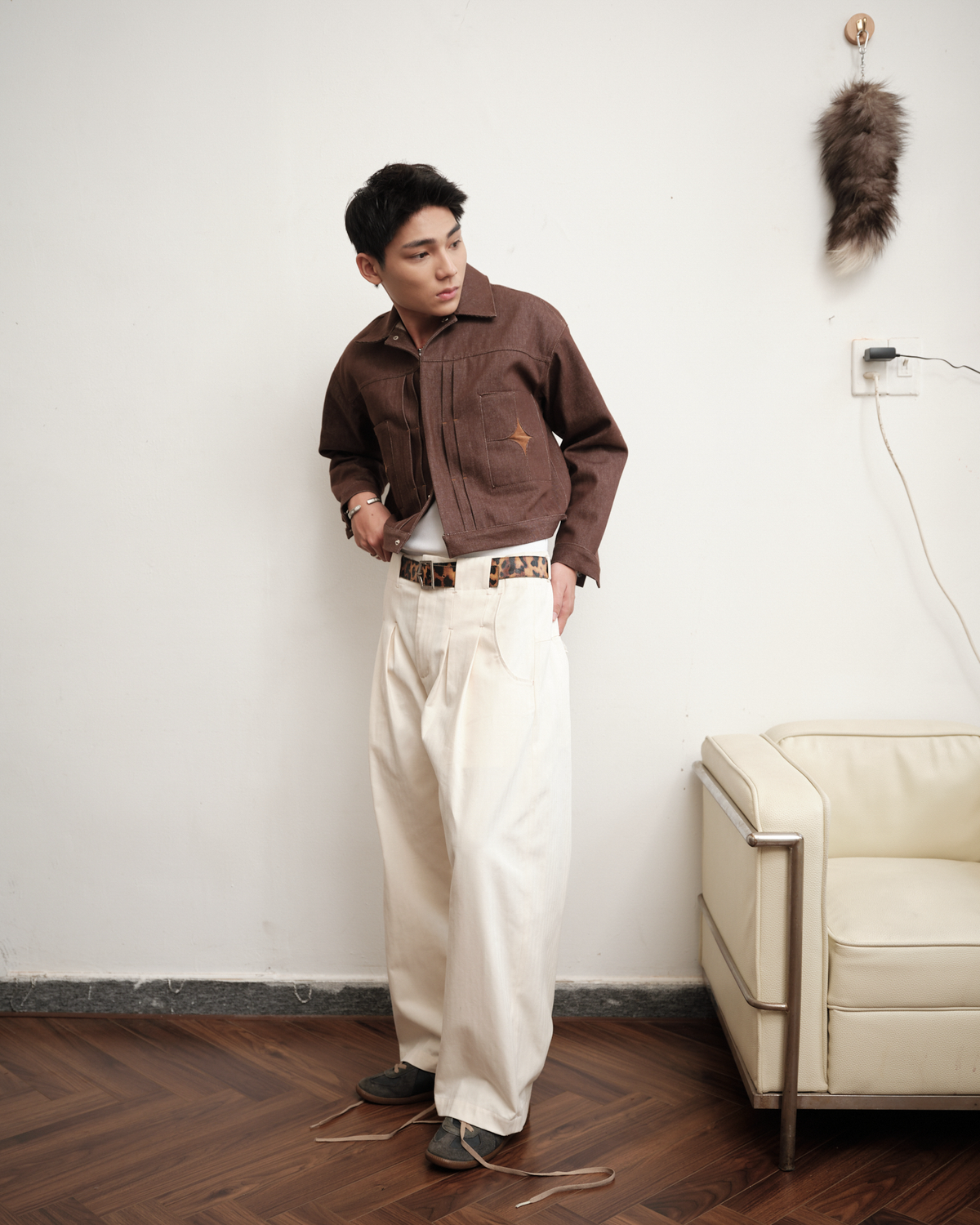 brown-cement-tiles-type-ii-raw-denim-jacket saomai homme astoud