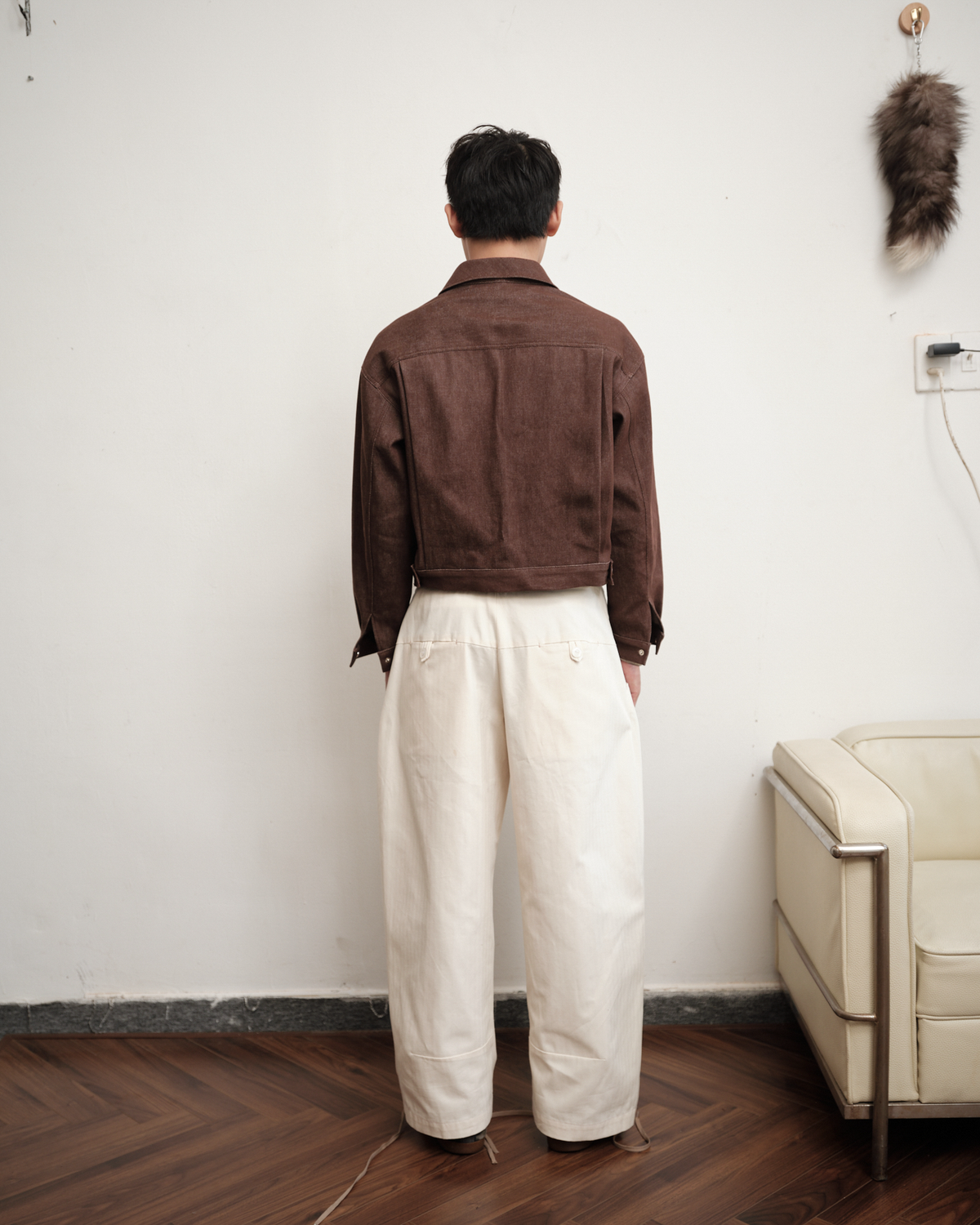 brown-cement-tiles-type-ii-raw-denim-jacket saomai homme astoud