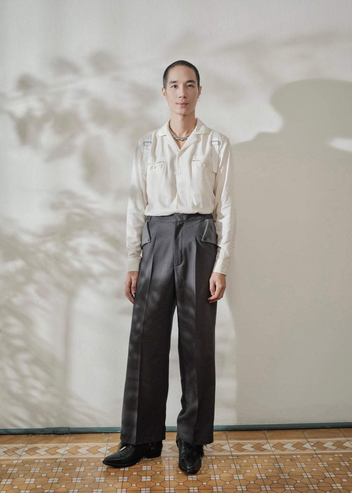Layered-Pocket Trousers