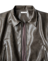 Gray Yankee Leather Jacket
